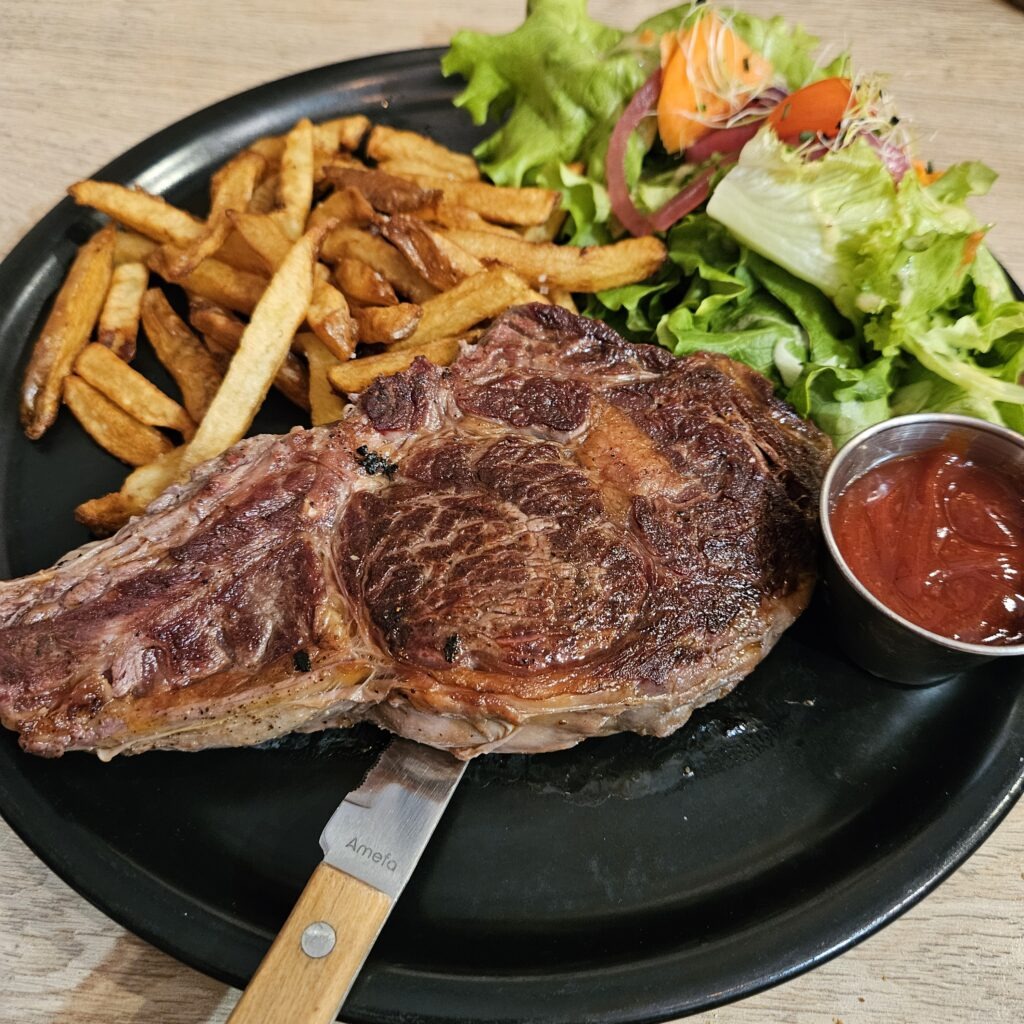 cote de boeuf au fumoir
